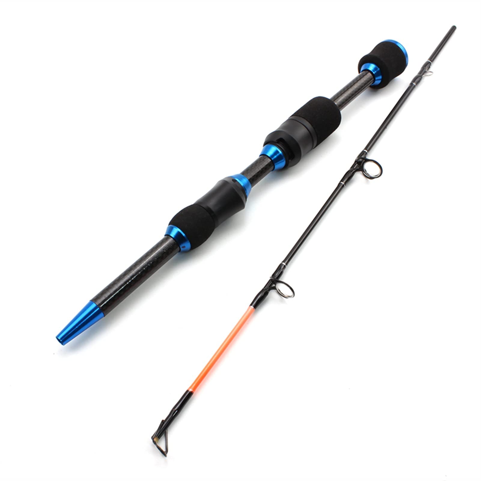 Portable Telescopic Fishing Rod - 65cm Carbon Heavy Ultrashort Spinning Rod for Winter Ice Fishing (75g) | Compact Travel Fishing Tackle for Outdoor Adventures