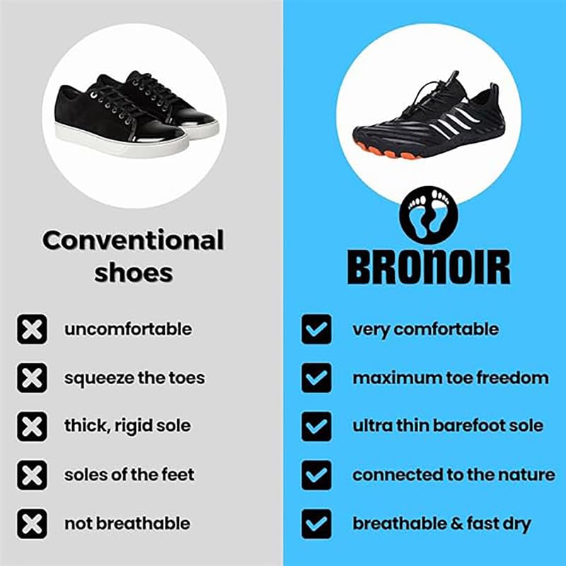 Barefoot Active Shoes for Men & Women - Lightweight Slip-On Hiking Shoes for Trail Running, Gym Workouts & Outdoor Adventures