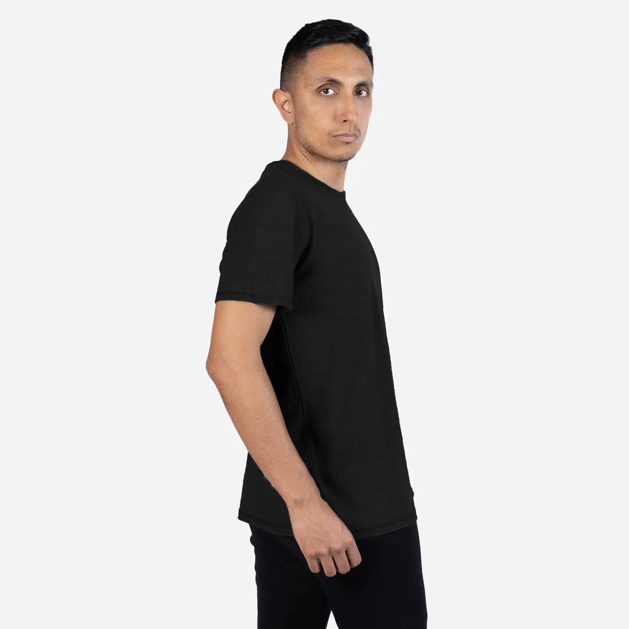 Men's Alpaca Wool Hiking T-Shirt - 160 Ultralight Relaxed Fit for Outdoor Adventures & Travel