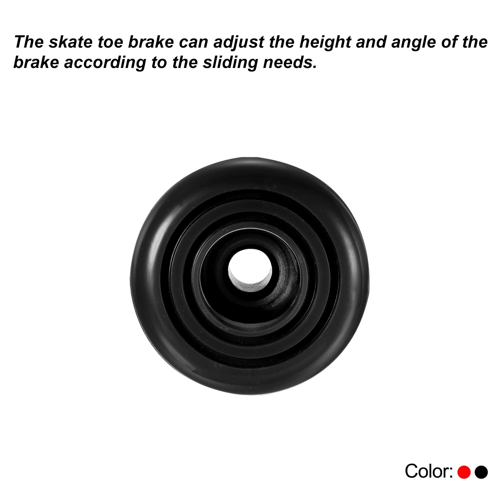 PATIKIL Roller Skate Toe Stops with Screwdriver - Durable Rubber Brake Stoppers for Roller Skates Replacement - Perfect for Outdoor Skating, Roller Derby & Rink Use