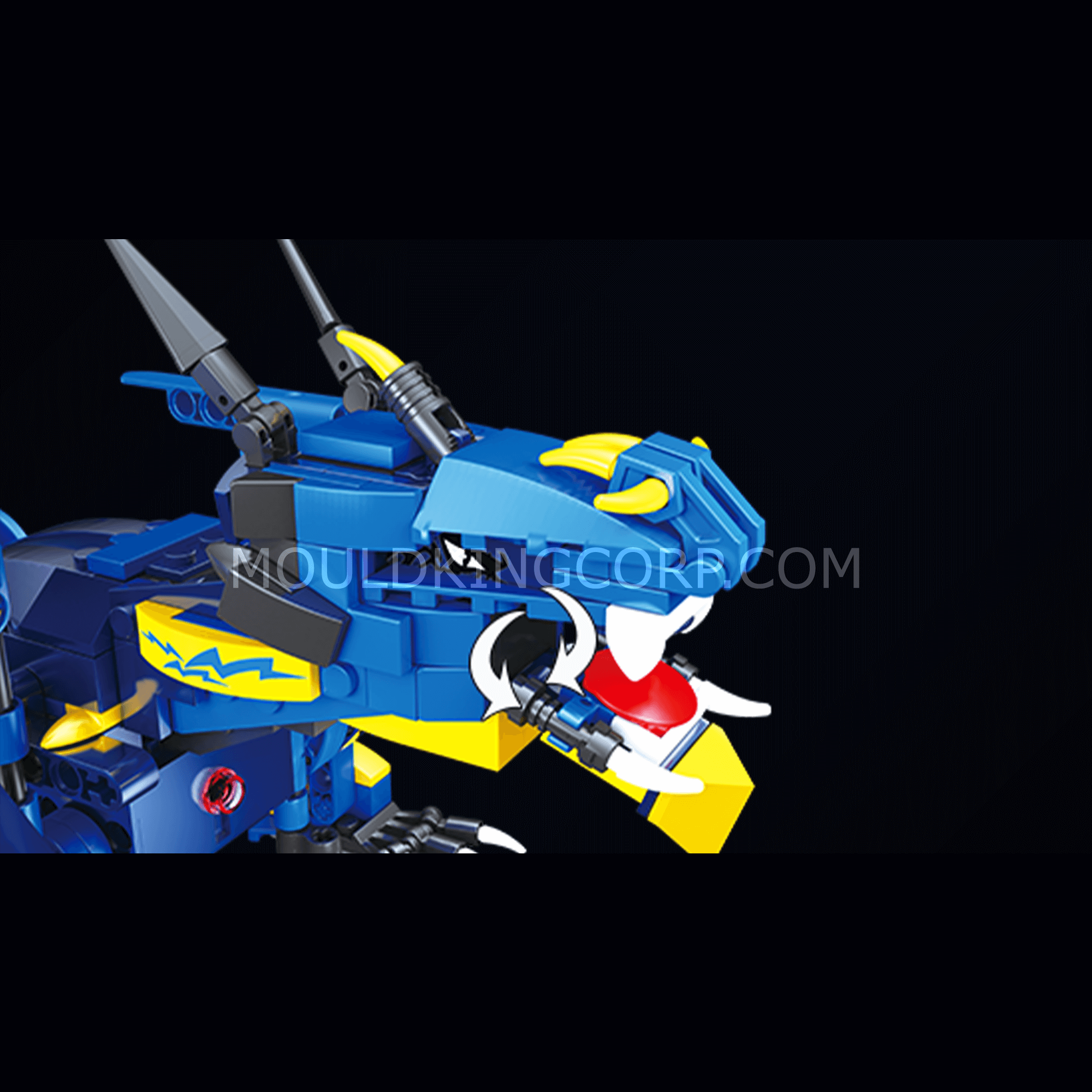 MOULD KING 13147 Remote Control Water Dragon STEM Building Toy Set - 410 PCS Educational Construction Kit for Kids Ages 8-12 | Perfect for Science Learning, Creative Play & Birthday Gifts