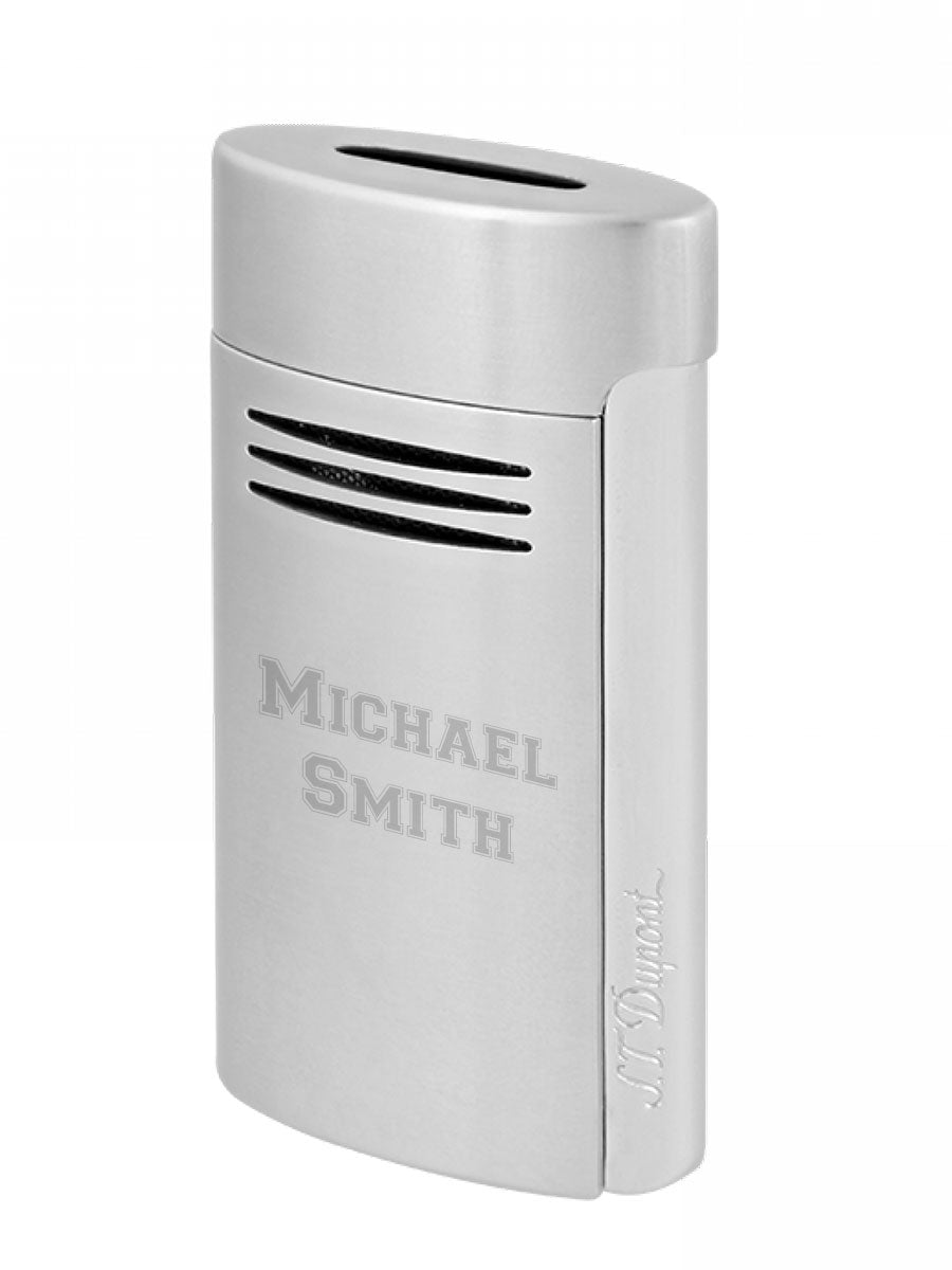 S.T. Dupont Megajet Cigar Lighter - Premium Chrome Finish Windproof Jet Flame Butane Lighter for Cigars, Perfect for Outdoor Smoking, Gifts & Collectors