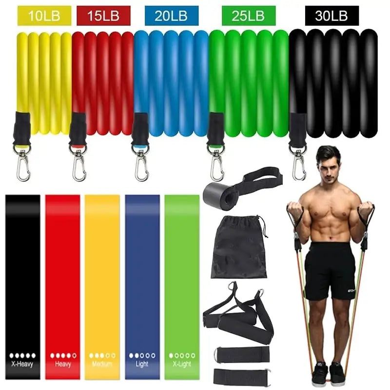 ToneTrainer Resistance Bands Set - Professional Workout Bands for Home Gym, Physical Therapy & Muscle Training - Perfect for Strength Exercises, Yoga, and Fitness Enthusiasts