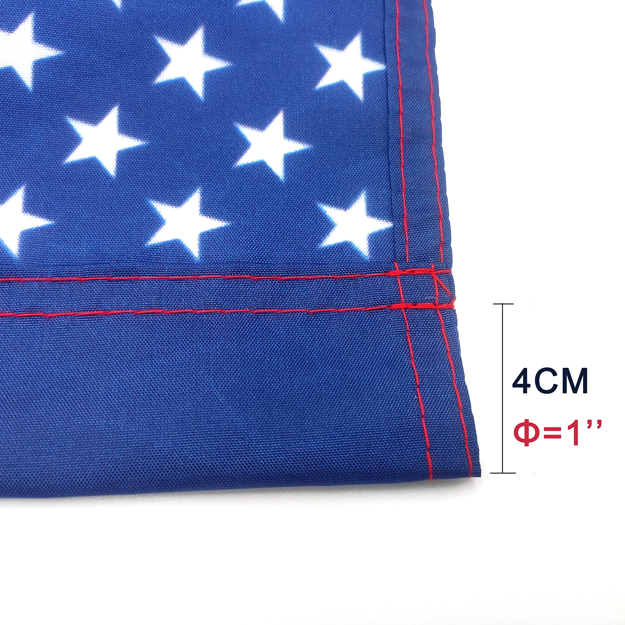 2 Pack USA Garden Flag 12x18 Inch - Double Sided American Flag with 3 Layer Silk Fabric & Reinforced Stitching | Patriotic Yard Decoration for Courtyard, Porch, and Outdoor Decor