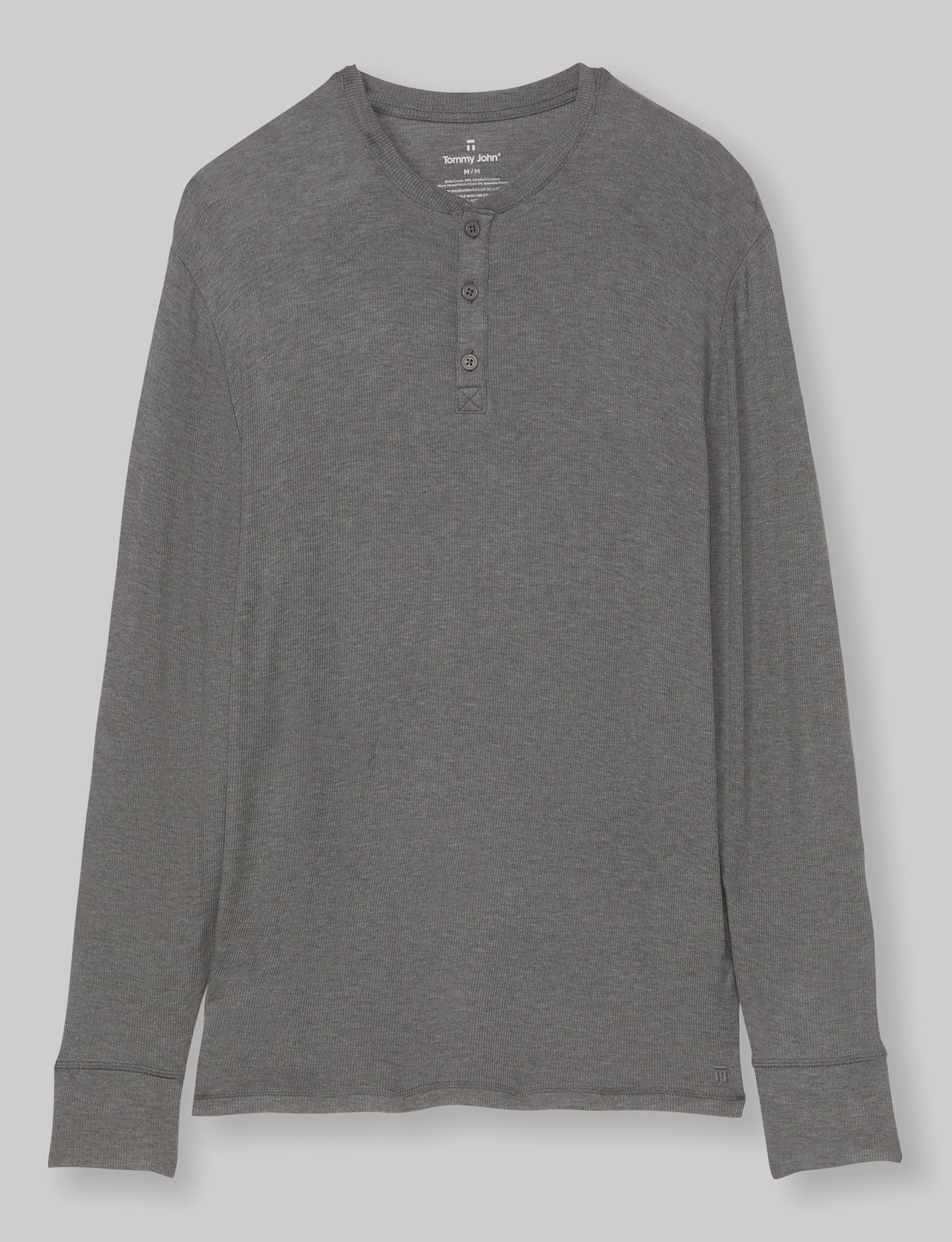 Men's Comfortable Lounge Henley Shirt - Soft Cotton Relaxed Fit for Casual Wear, Home Lounging & Outdoor Activities