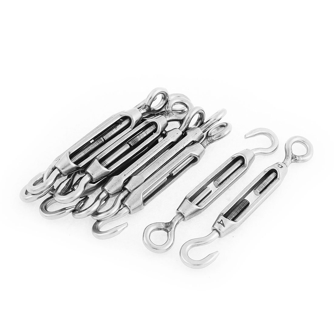 Stainless Steel M4 Eye Hook 11cm - 10pcs for Fall Protection & Lanyards