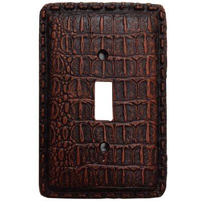 Resin Gator Single Switch Wall Plate Cover - Durable & Stylish Electrical Outlet Cover for Home & Office Decor - Perfect for Living Room, Bedroom, or Kitchen Upgrade