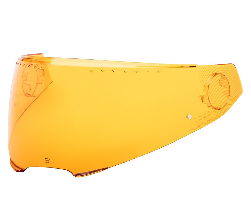 Schuberth C4 Pro Hi-Viz Amber Motorcycle Helmet Faceshield - High Visibility for Safe Day & Night Riding - Perfect for Commuting, Touring, and Adventure Motorcycles