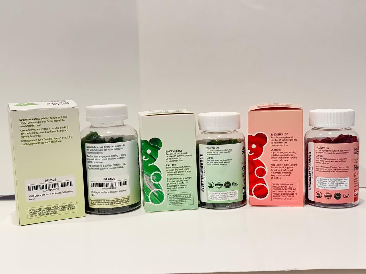Organic Sea Moss Gummies with Beet Root & Chlorophyll - Vegan, Gluten-Free Supplement for Immune Support & Energy Boost - Perfect for Daily Wellness & Detox