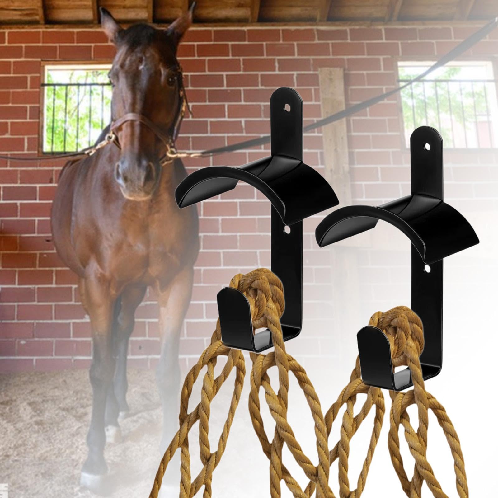 Premium Horse Bridle Hooks & Tack Room Organizer - Durable Bridle Rack for Halter Storage - Perfect for Stable, Barn & Equestrian Gear Organization
