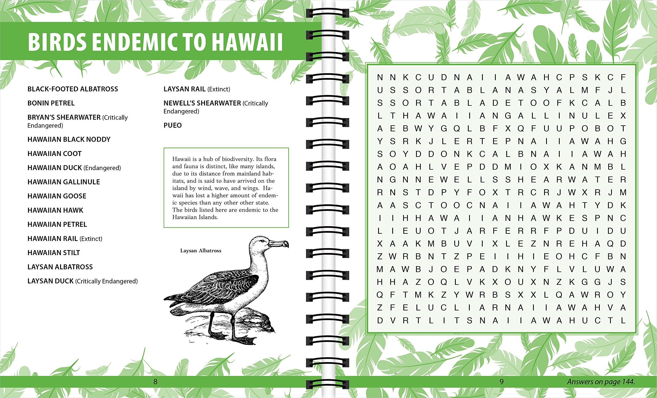Brain Games - Birds Word Search Puzzles Book for Adults & Kids | Fun Educational Activity for Family, Travel & Classroom Learning