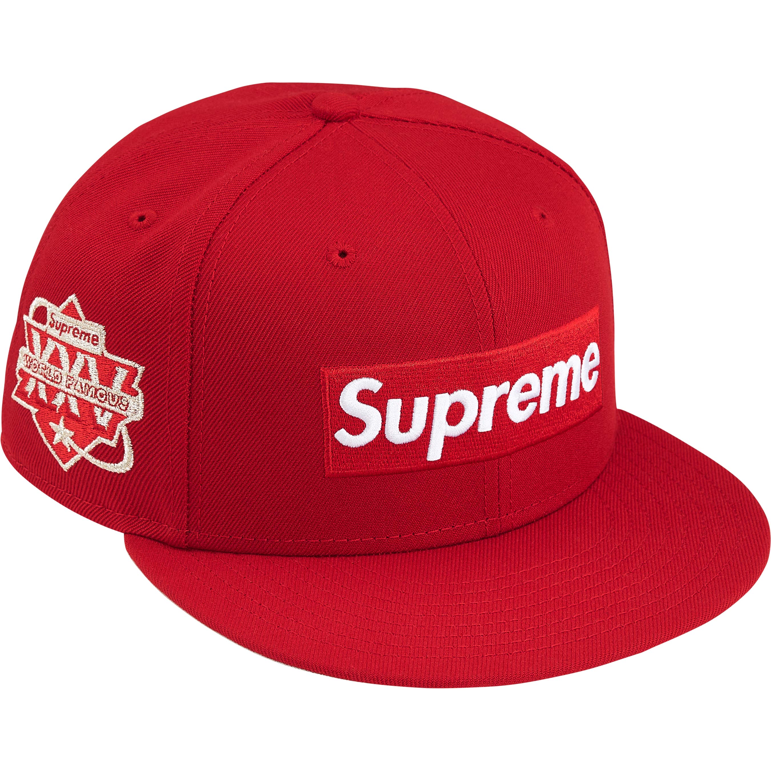Supreme Championship Box Logo New Era Red Snapback Hat - Official Streetwear for Men & Women - Perfect for Urban Fashion and Casual Outfits