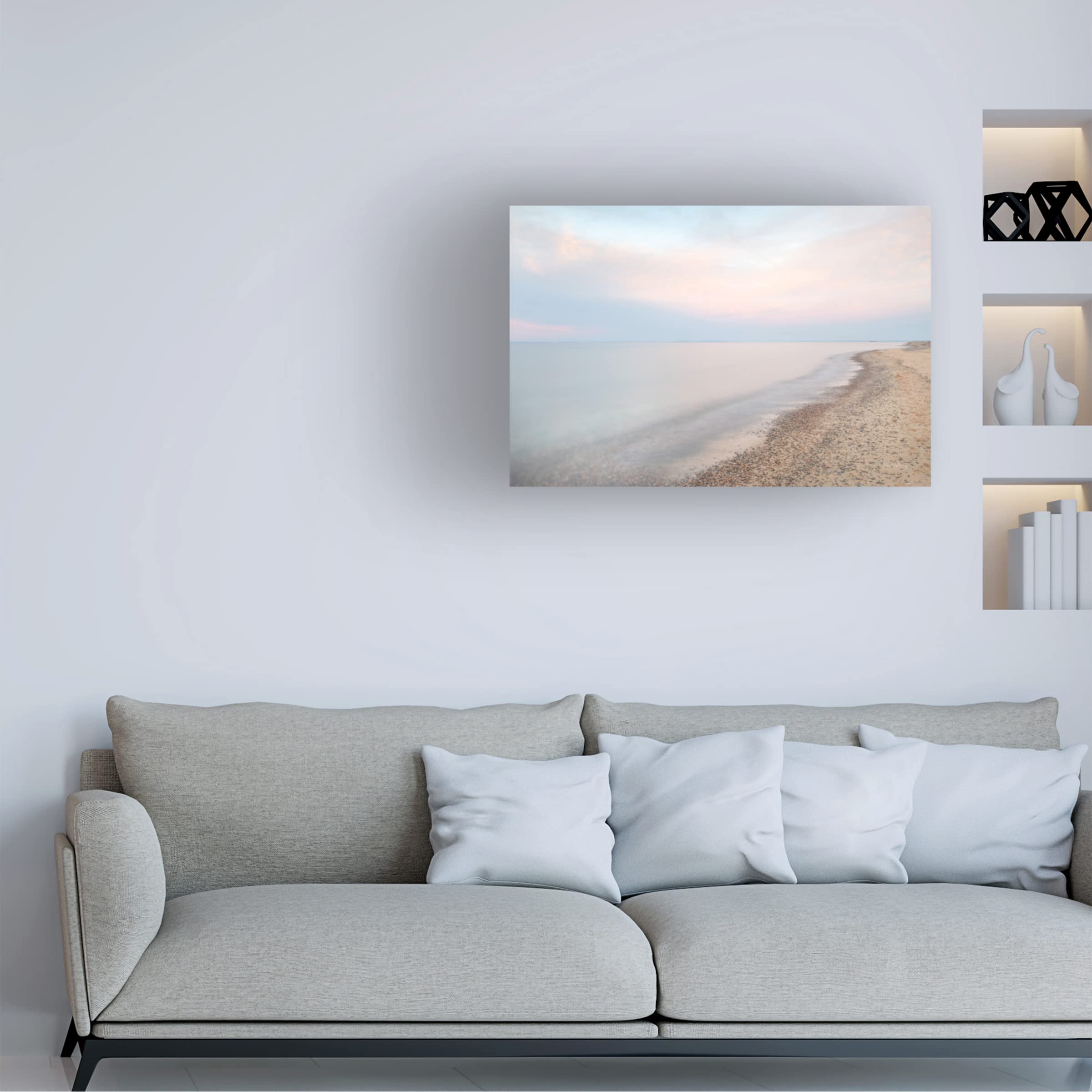 Alan Majchrowicz 'Lake Superior Shoreline I' Canvas Wall Art - Handmade Landscape Painting for Living Room, Bedroom & Office Decor | Trademark Fine Art Collection