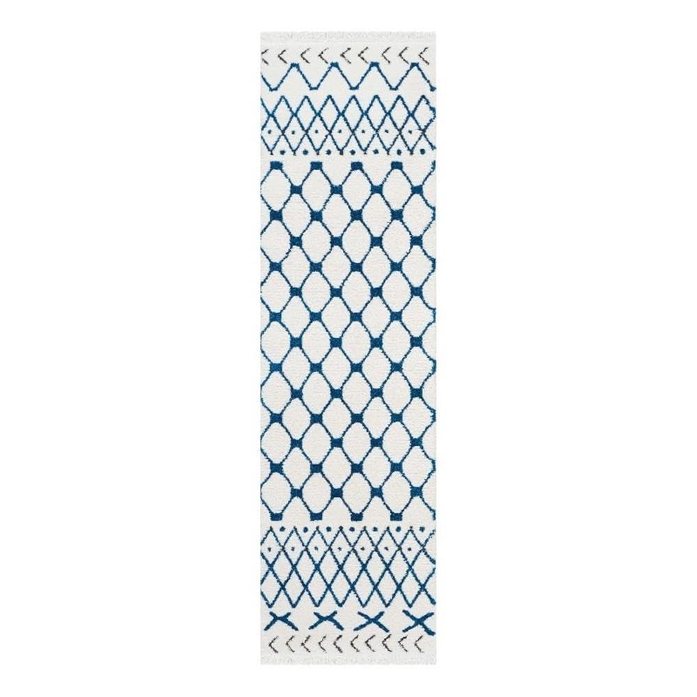 Nourison Kamala Moroccan White/Blue 2'2
