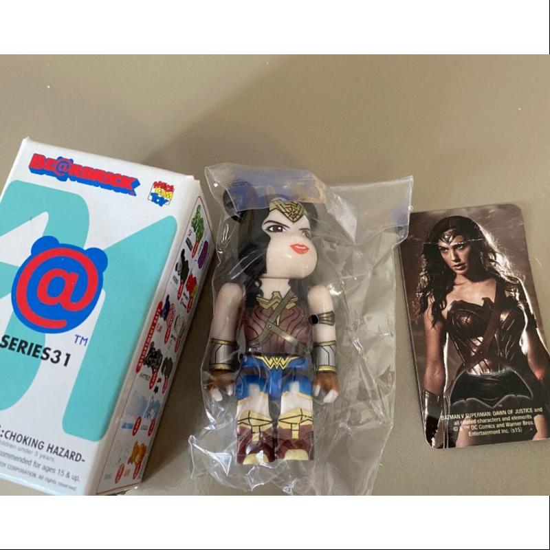 Bearbrick Series 31 Secret Wonder Woman 100% Collectible Figure - Limited Edition DC Comics Superhero Toy for Display & Gifts