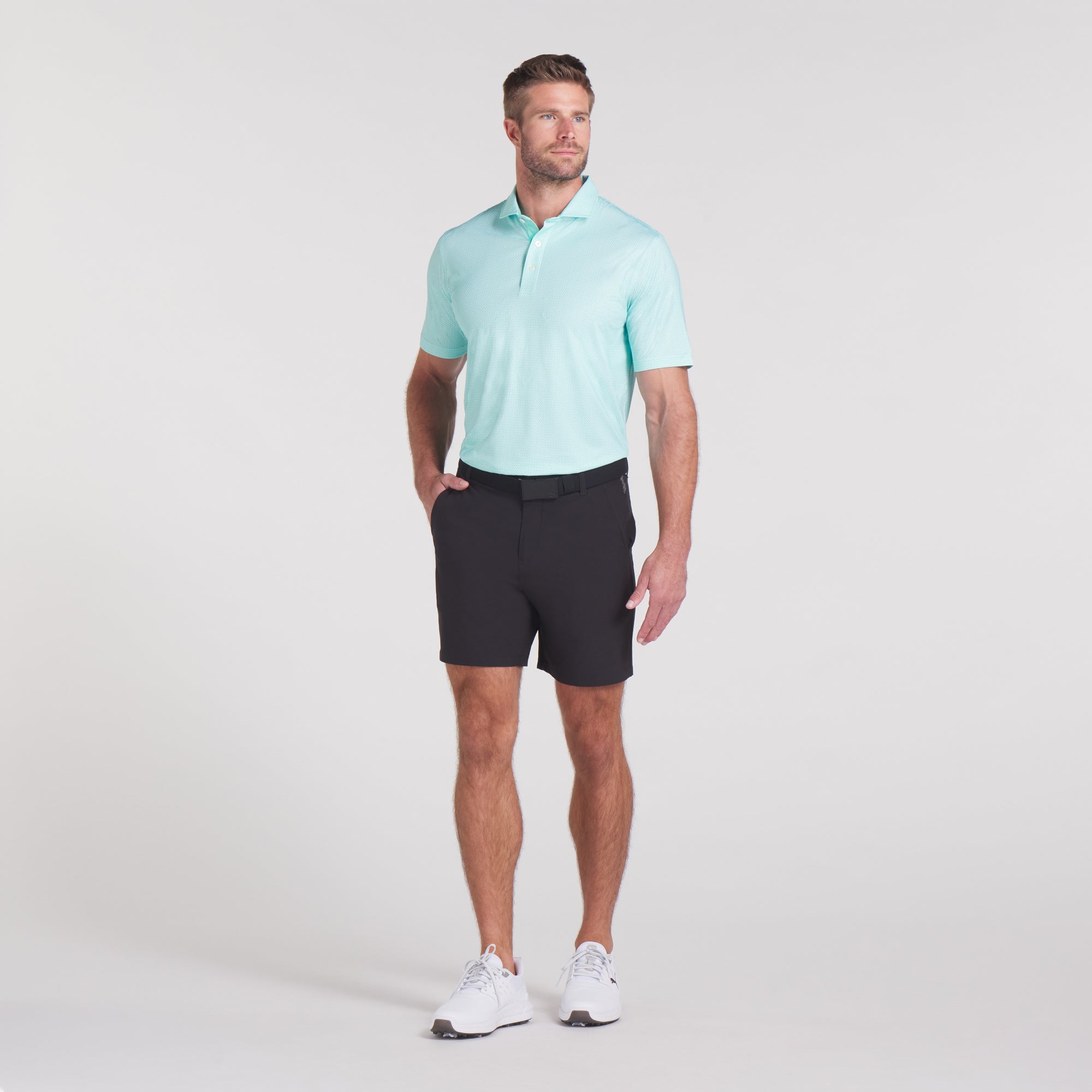 Premium MATTR Tile Golf Polo Shirt for Men - Moisture-Wicking & UV Protection - Ideal for Golf, Casual Wear & Outdoor Activities
