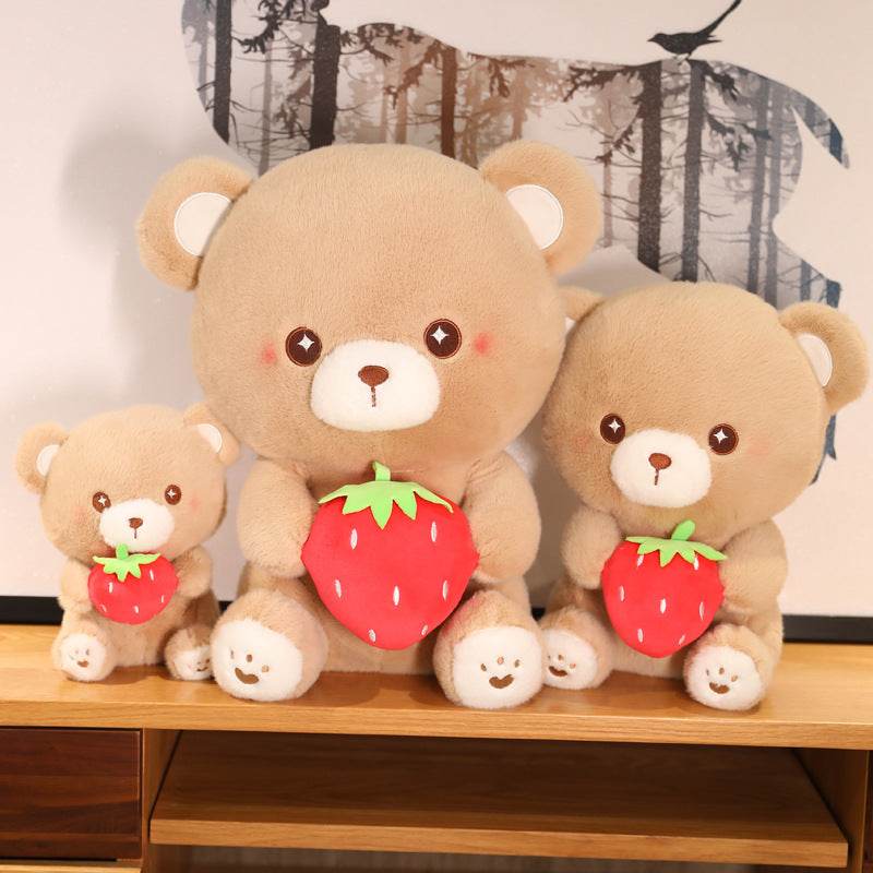 Tiny Teddy Berry: Adorable Kawaii Teddy Bear Plush Toy - Perfect for Gifts, Kids' Rooms & Kawaii Collections