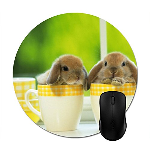 Julyou Round Bunny Mouse Pad - 5