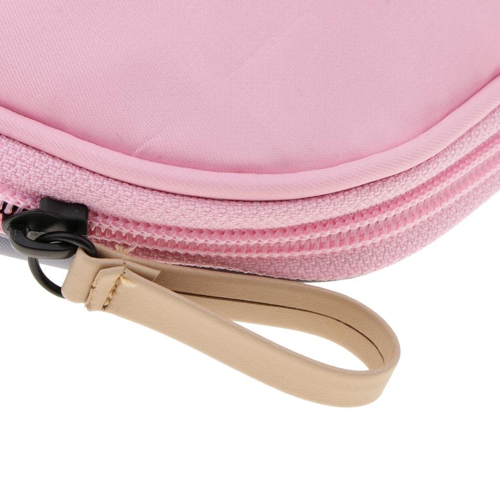 LOSA Women's Travel Makeup Bag Organizer - Waterproof Cosmetic & Toiletry Storage Pouch with Multiple Compartments (Pink-Gray) - Perfect for Airplane Carry-on, Gym, Vacation & Daily Use