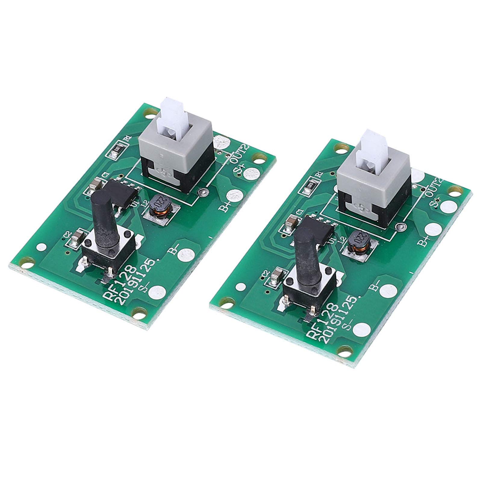 Oumefar 2PCS Solar Light String Controller Module - 1.2V Circuit Board with 8 Modes & Switch - 400mA Max Current for LED Solar String Lights - Replacement Parts for Outdoor Garden, Patio, and Holiday Decorations