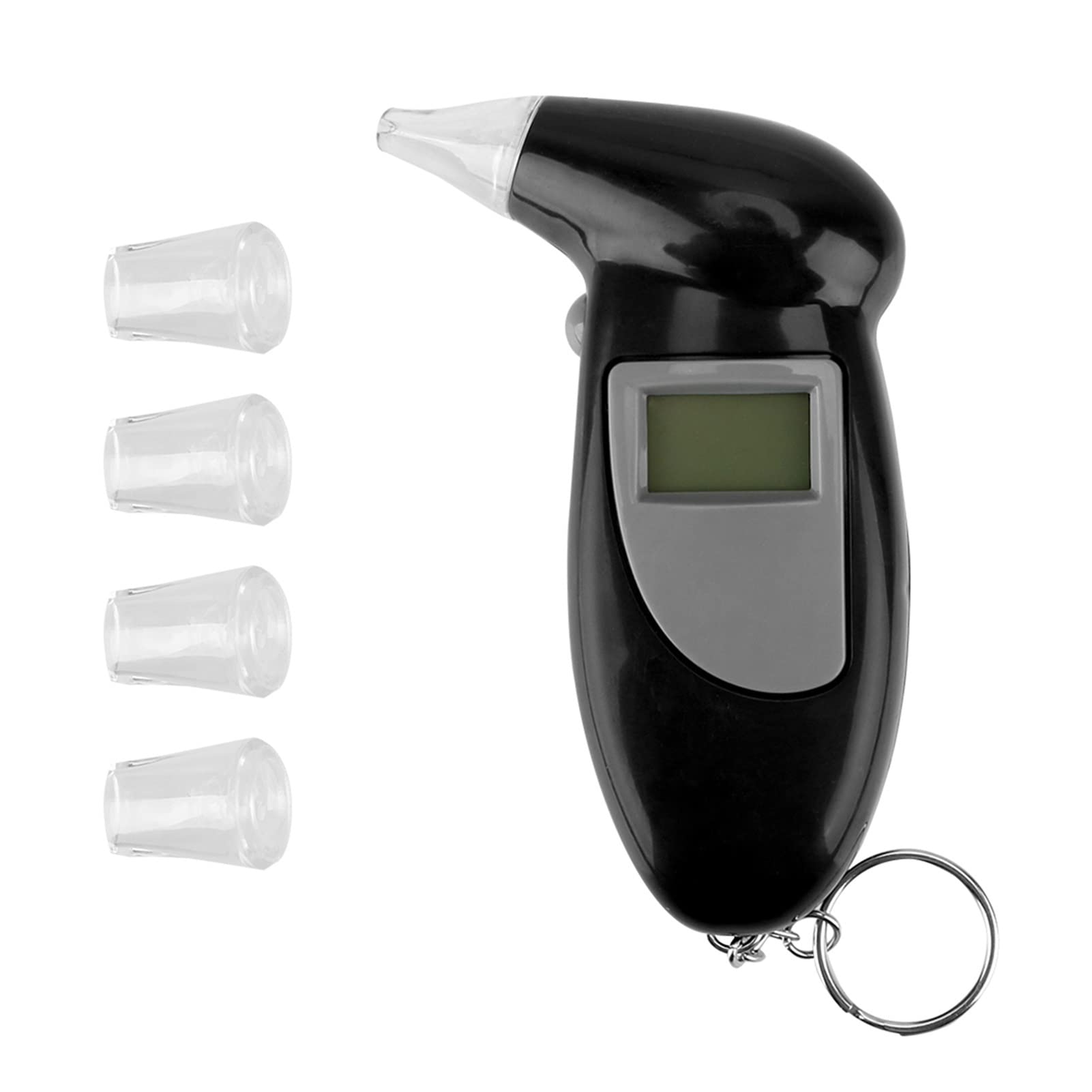Digital Breathalyzer Alcohol Tester - High Precision Police-Grade Alcotest with Backlit LCD Display | Portable Handheld Device for Personal, Workplace & Road Safety
