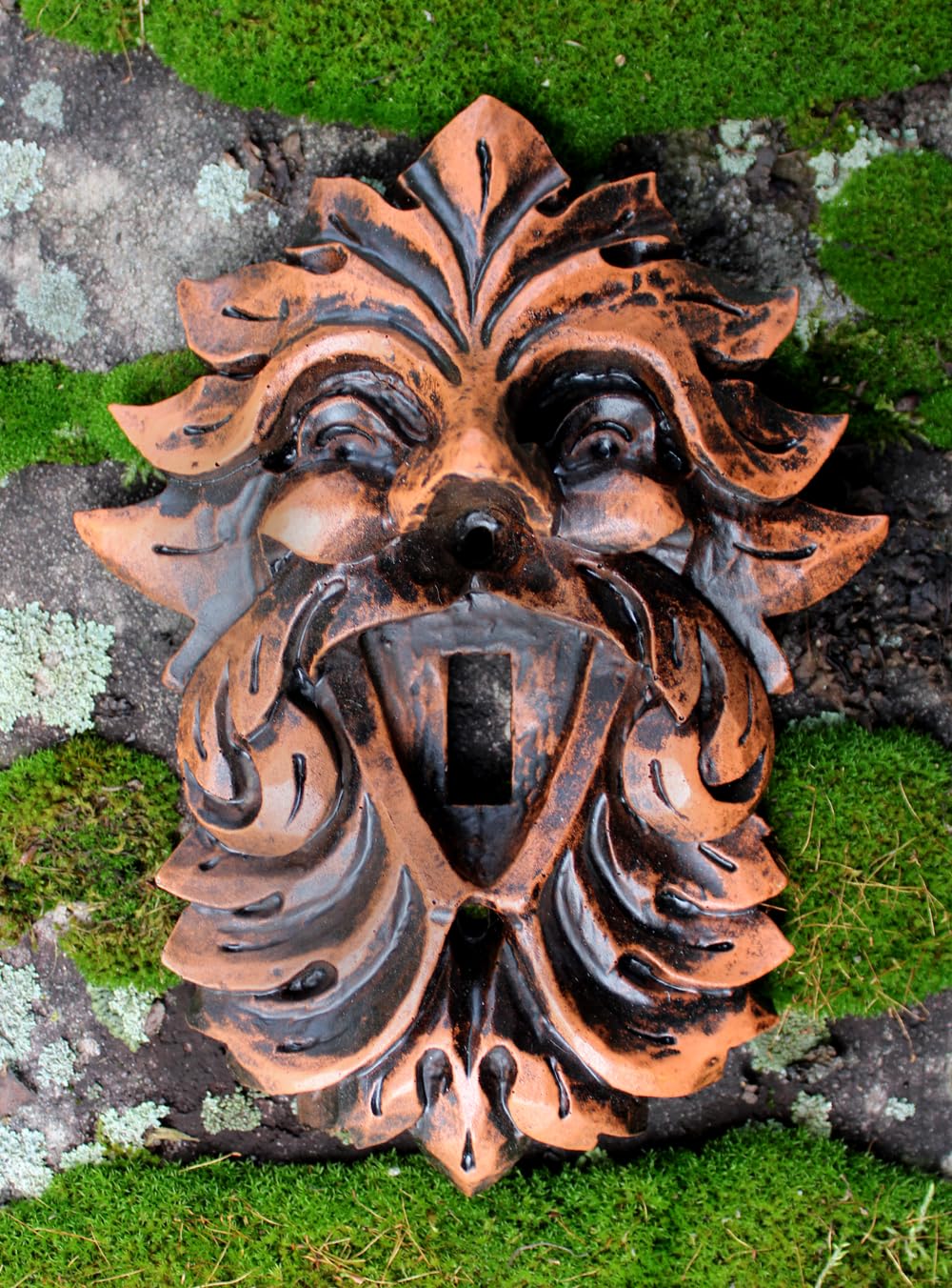 Celtic Leafman Switch Plate - Greenman Wall Decor for Home & Office
