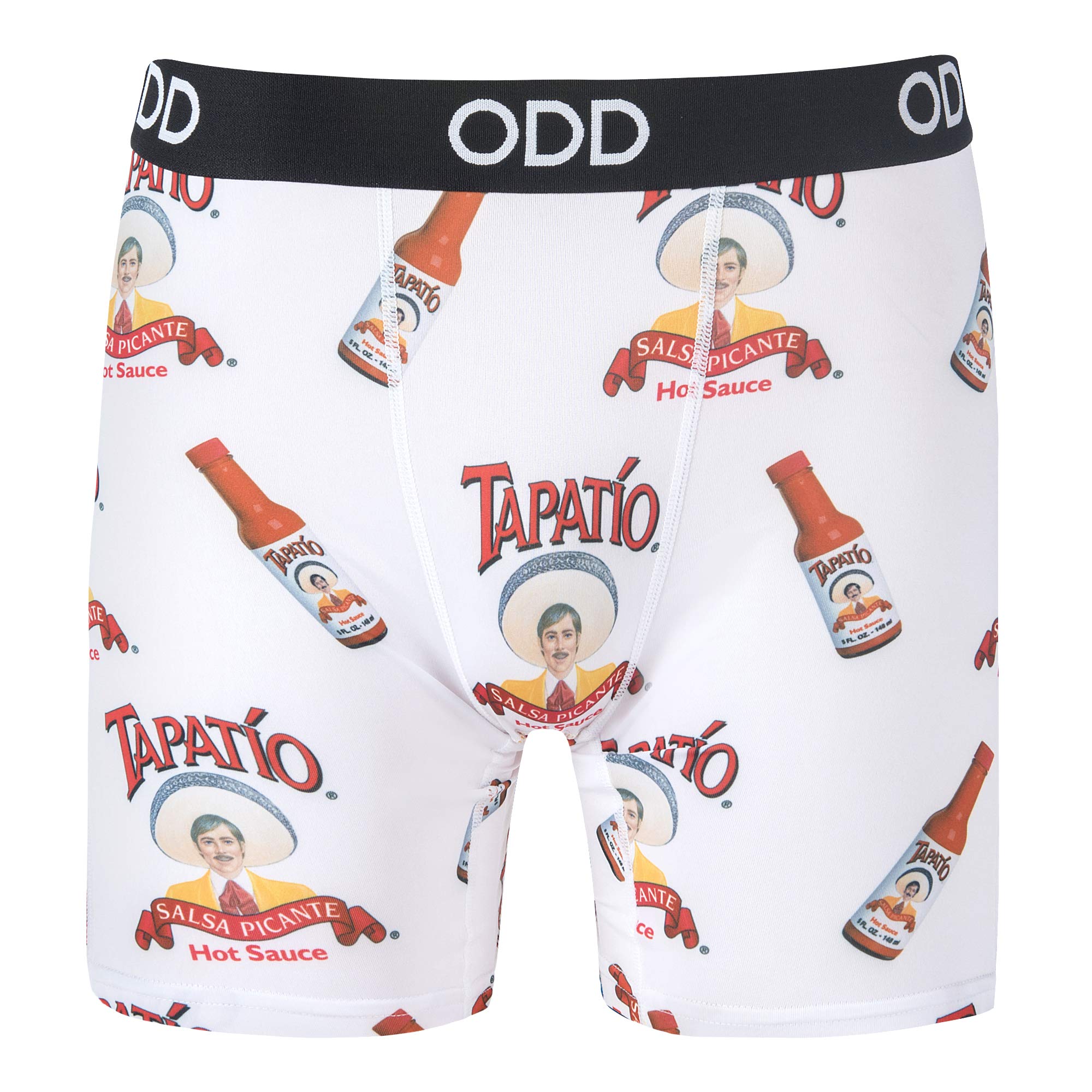 Odd Sox Men's Funny Boxer Briefs with Condiments & Hot Sauce Prints - Comfortable & Humorous Underwear for Casual Wear, Gifts, and Everyday Use