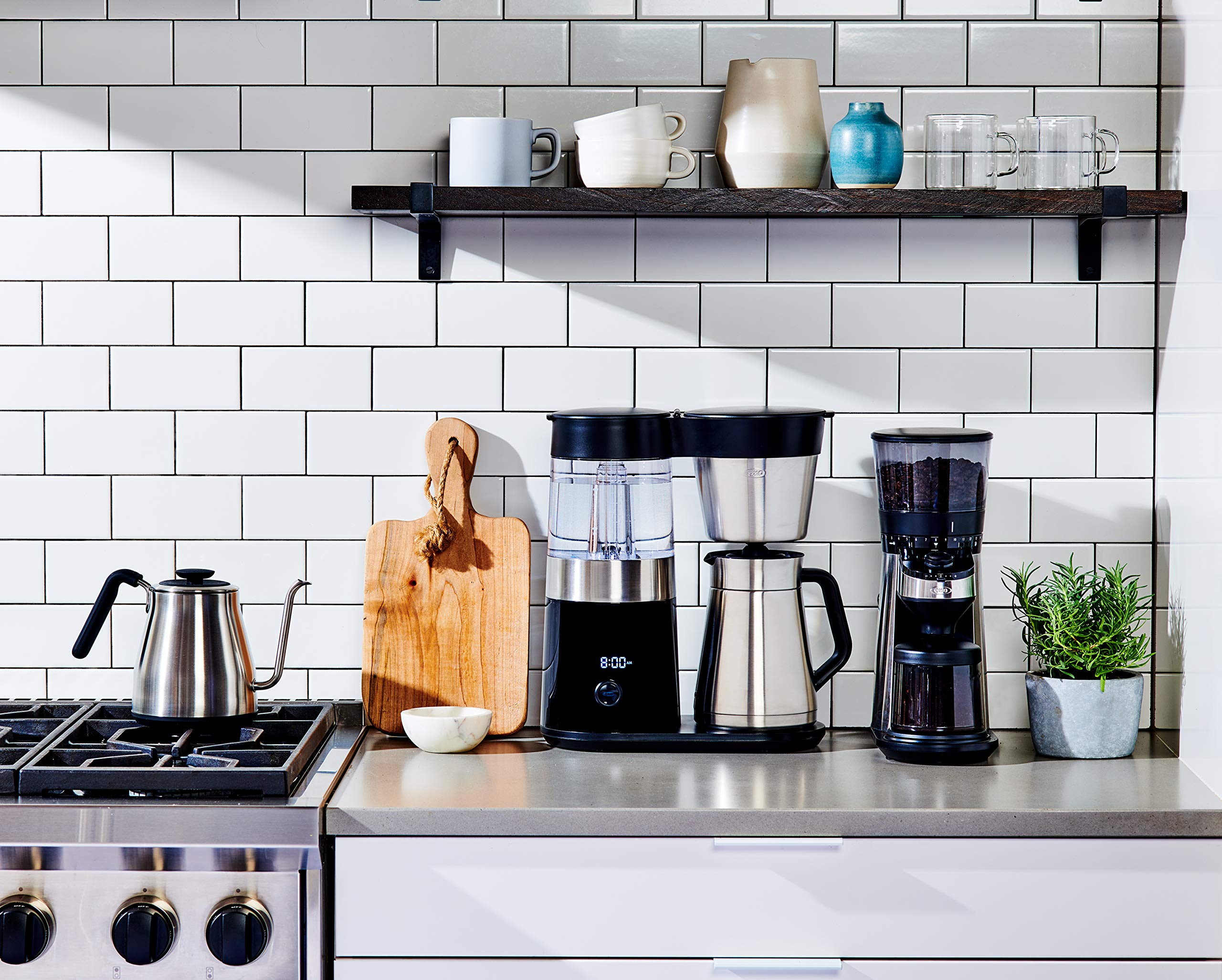 OXO Brew 9 Cup Stainless Steel Coffee Maker - Silver & Black | Drip Coffee Machine for Home & Office | Perfect for Morning Brews & Entertaining Guests