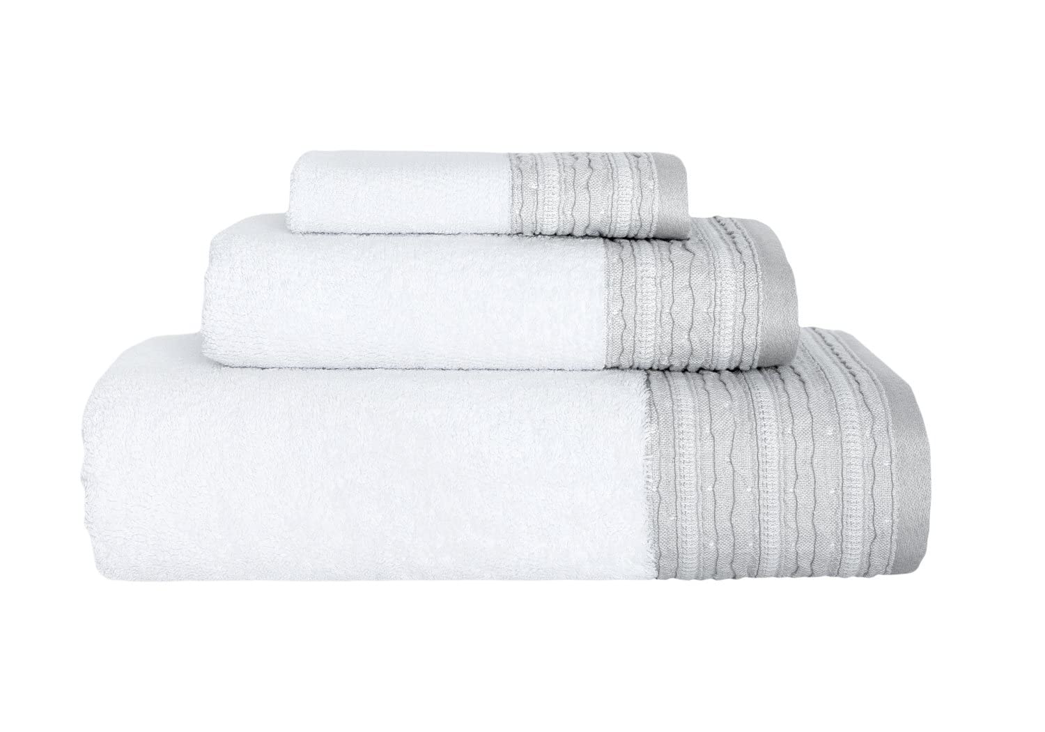 Premium 6-Piece Turkish Cotton Towel Set - Ultra Soft & Highly Absorbent Bath, Hand Towels & Washcloths for Spa, Beach & Luxury Bathroom Use