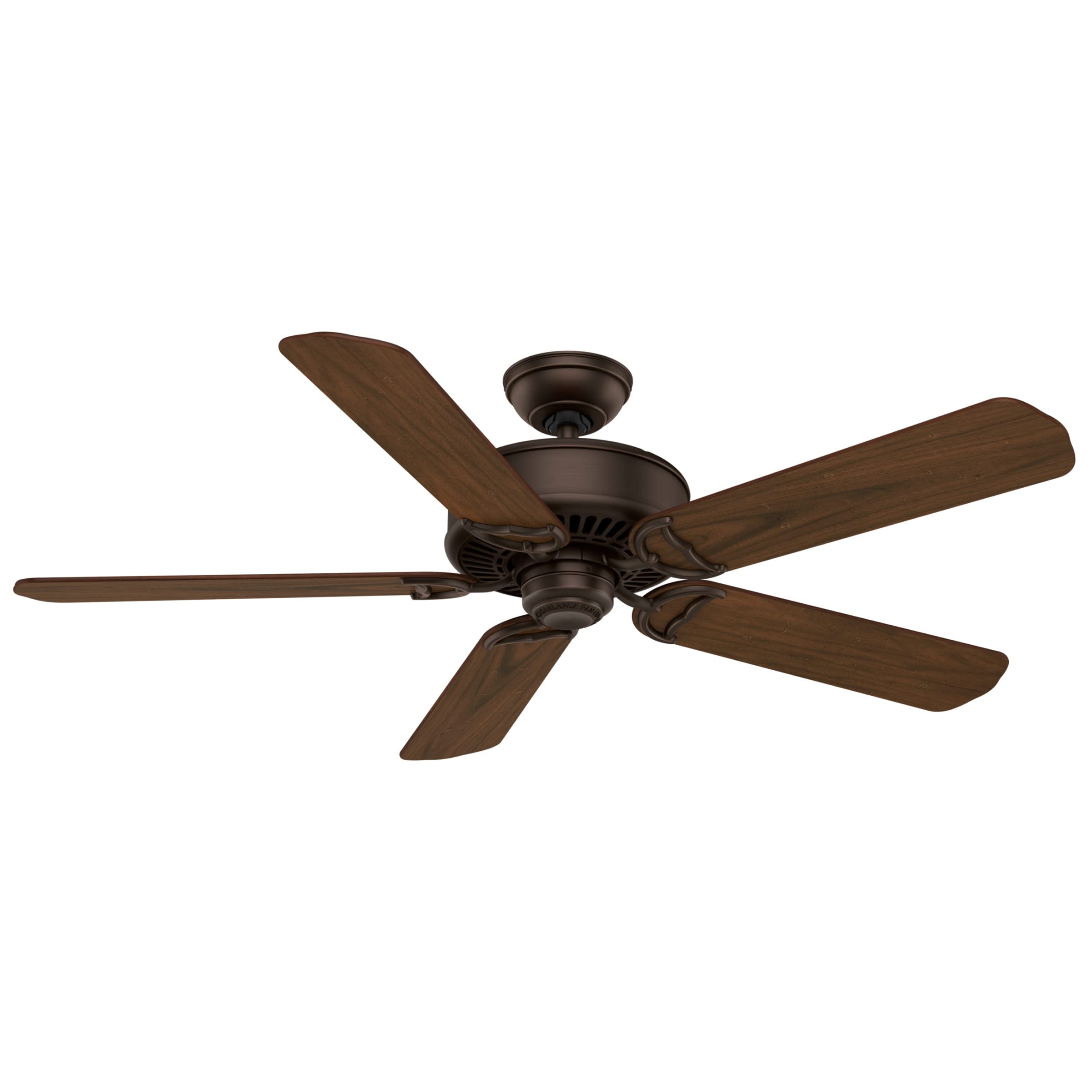Casablanca Panama Indoor Ceiling Fan with Remote Control - 52 Inch Modern Low Profile Flush Mount Fan - Quiet Reversible Motor for Bedroom, Living Room, Kitchen & Office