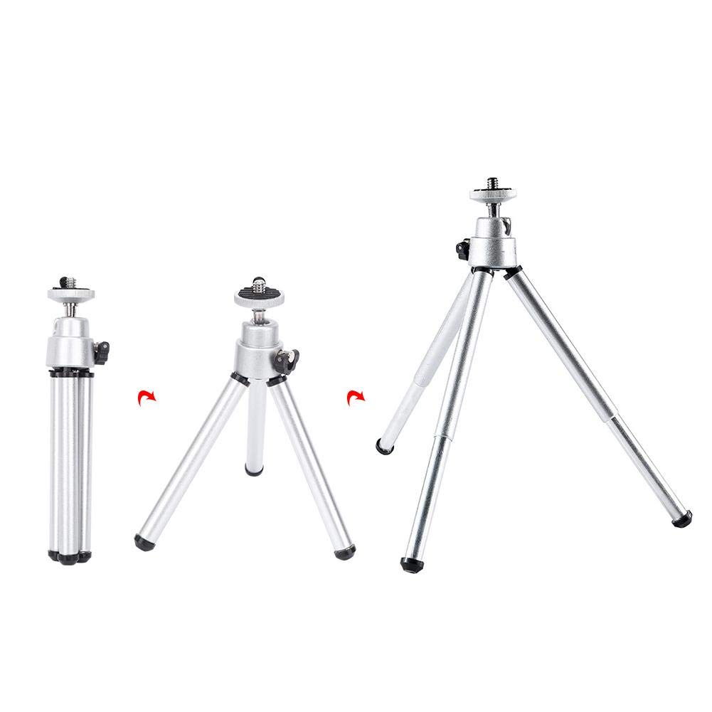 Aluminum Alloy Camera Tripod & Telescope Stand - 3-Piece Compact Portable Tripod Set for DSLR Cameras, Binoculars & Spotting Scopes | Perfect for Outdoor Photography, Hiking, Travel & Home Astronomy Use