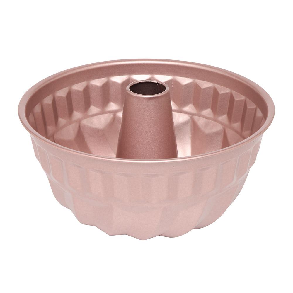 21cm Rose Gold Bundt Cake Pan - Non-Stick Baking Pan for Cakes, Muffins & Desserts - Perfect for Birthday, Wedding & Holiday Baking