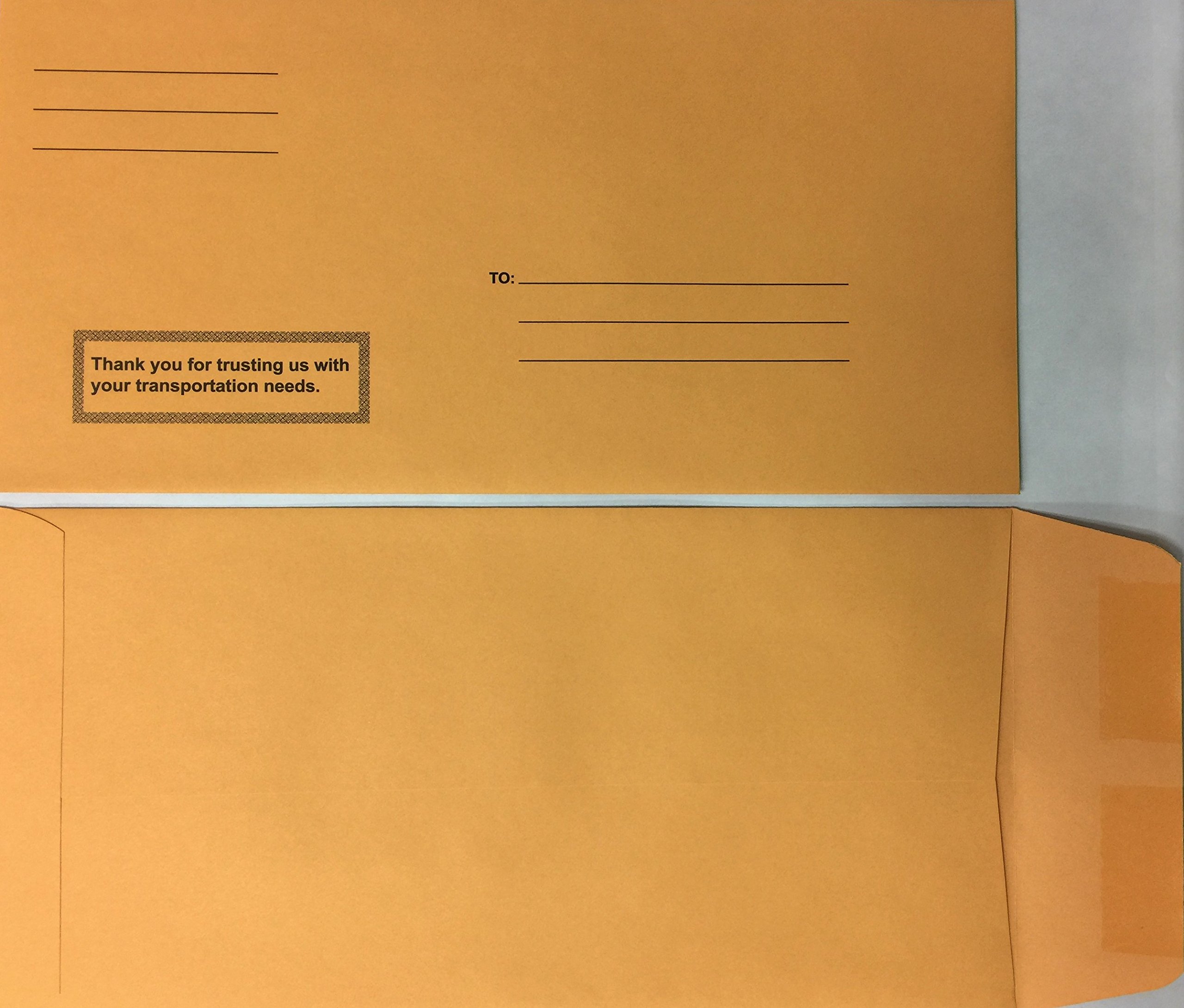 500 Moist & Seal Preprinted License Plate Envelopes - Self-Adhesive Weatherproof Envelopes for Vehicle Registration & DMV Documents - Perfect for Car Dealerships, Auto Shops & Government Offices