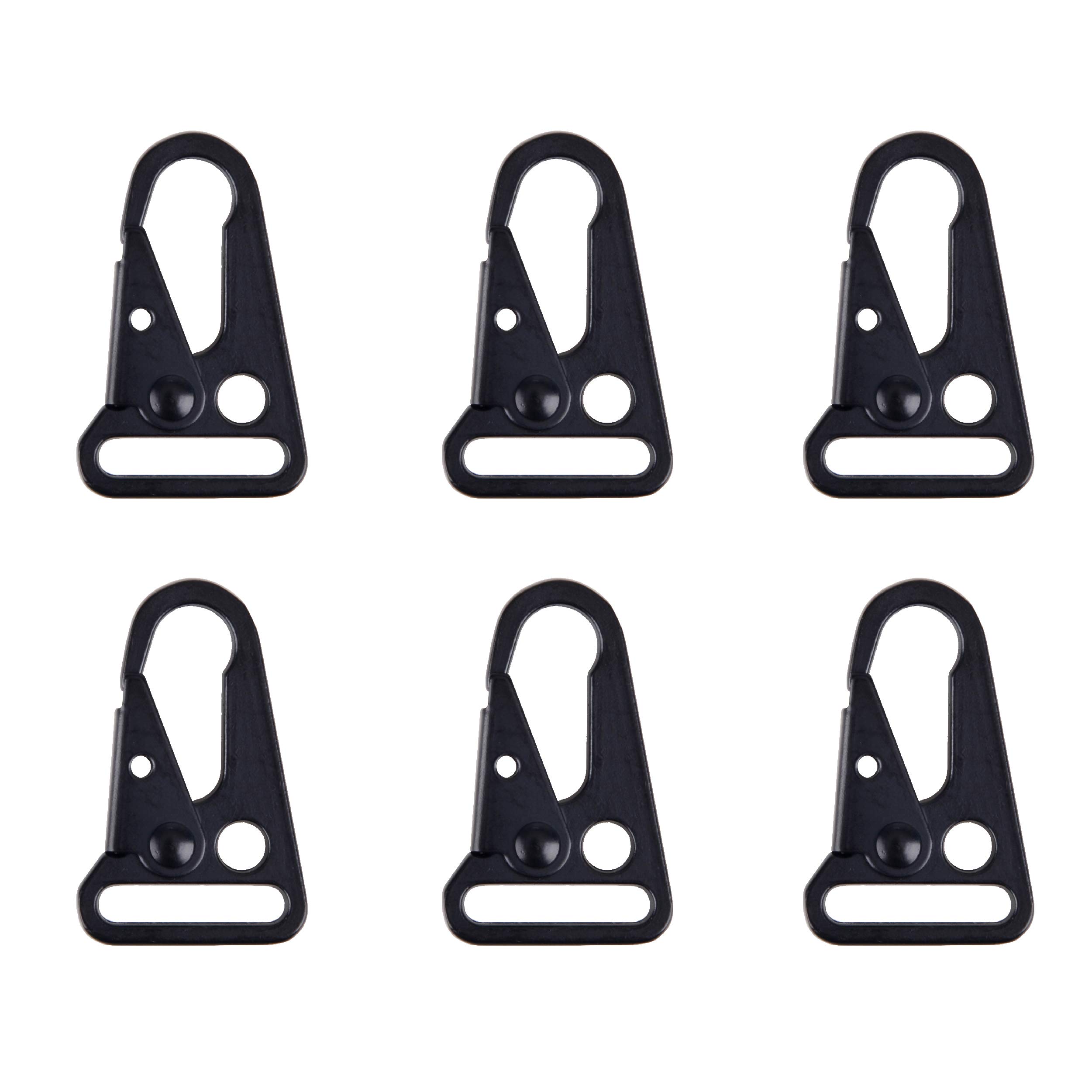 JEELAD Heavy Duty Tactical Carabiner Clips - Spring Loaded Keychain Hooks with Enlarged Mouth for Outdoor Gear, Backpacks, Paracord & Sling Accessories | Perfect for Camping, Hiking, EDC & Survival Equipment Organization