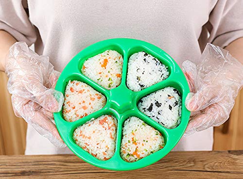 WOIWO Japanese Sushi Rice Mold - Triangle Bento Box Tool for Making Nori Rice Balls | Perfect for Home Meal Prep, School Lunches & Party Snacks
