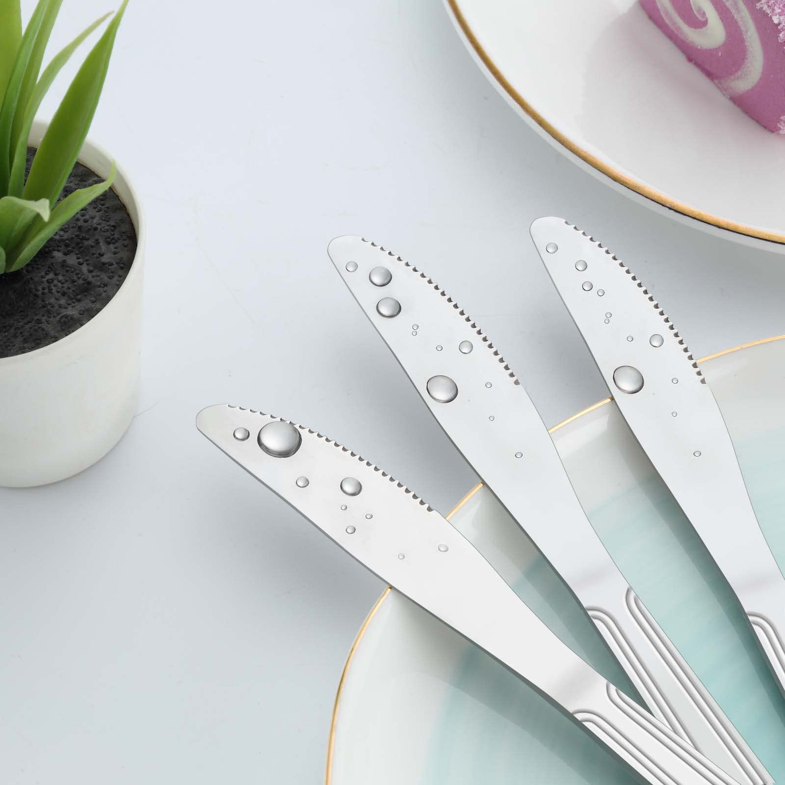 24-Piece Stainless Steel Dinner Knife Set - 8.1