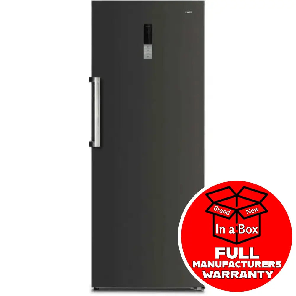 CHiQ CSH379NBSR3 380L No Frost Hybrid Refrigerator Freezer Combo - Black Steel Right Hinge Door | Energy Efficient, Spacious Design for Home, Kitchen, Office or Restaurant Use