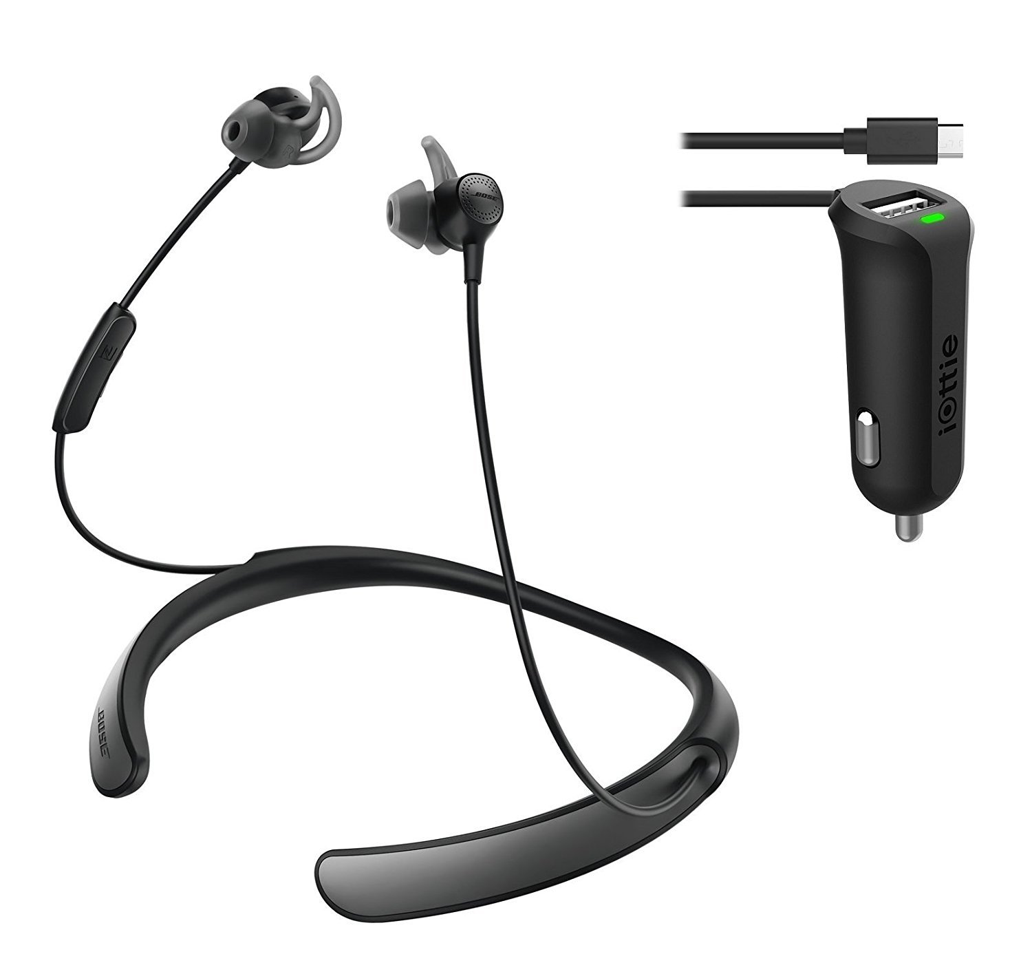 Bose QuietComfort 30 Wireless Noise Cancelling Headphones - Bluetooth Over-Ear Headset with Mic, Renewed (Black) - Perfect for Travel, Commuting & Office Use