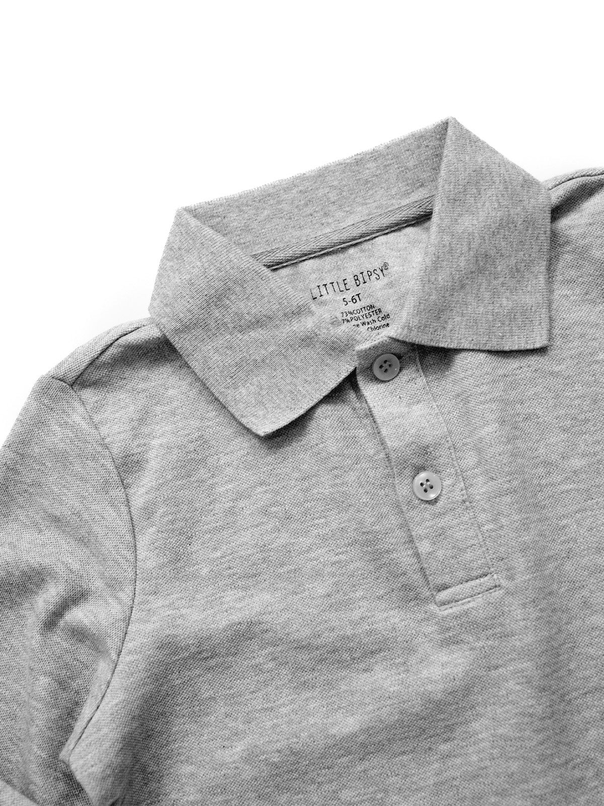Men's Classic Long Sleeve Polo Shirt - Soft Cotton Blend, Comfort Fit, Grey - Perfect for Casual Wear, Office & Golf