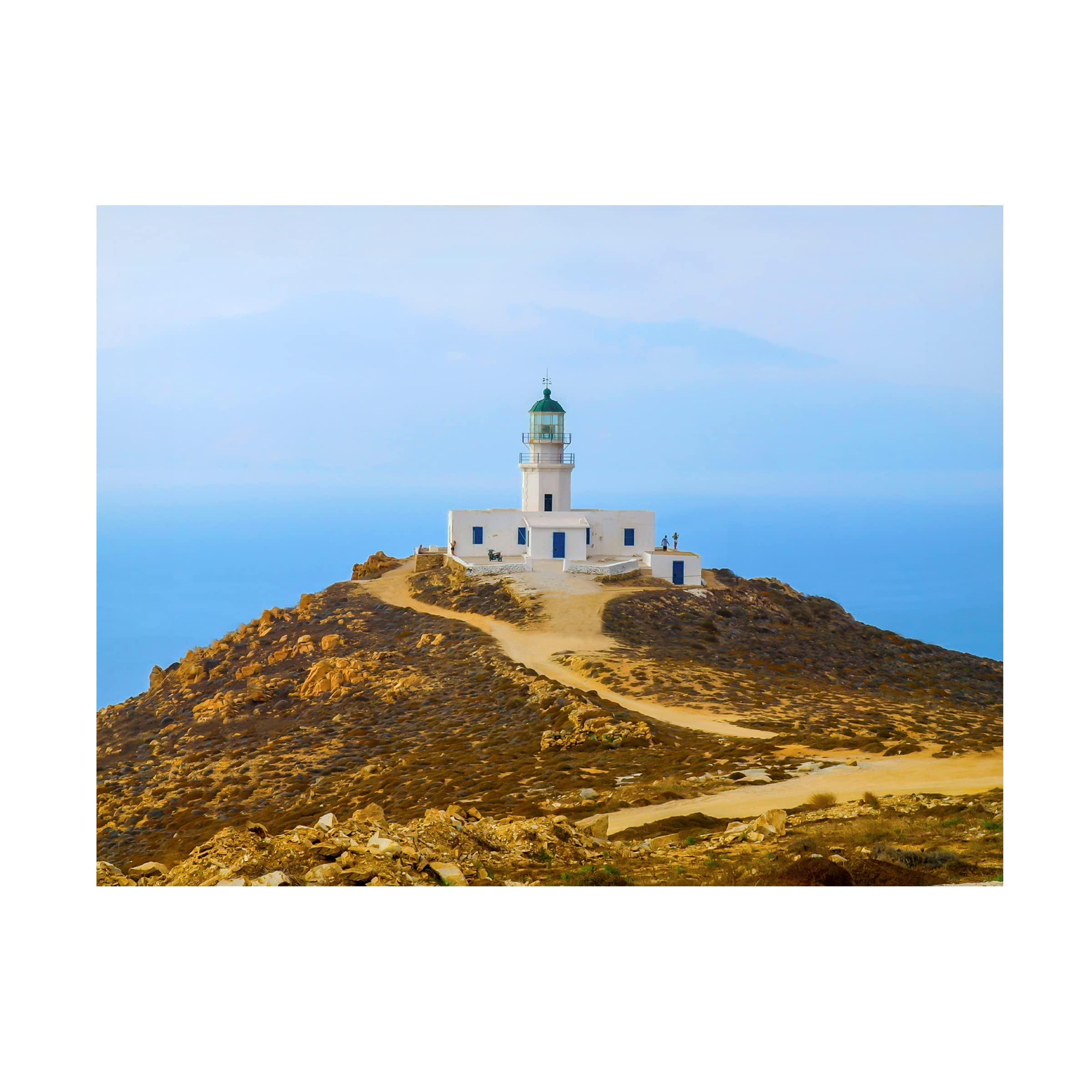 Ben Heine Lighthouse Canvas Art Print - Premium Trademark Fine Art Wall Decor for Living Room, Bedroom & Office
