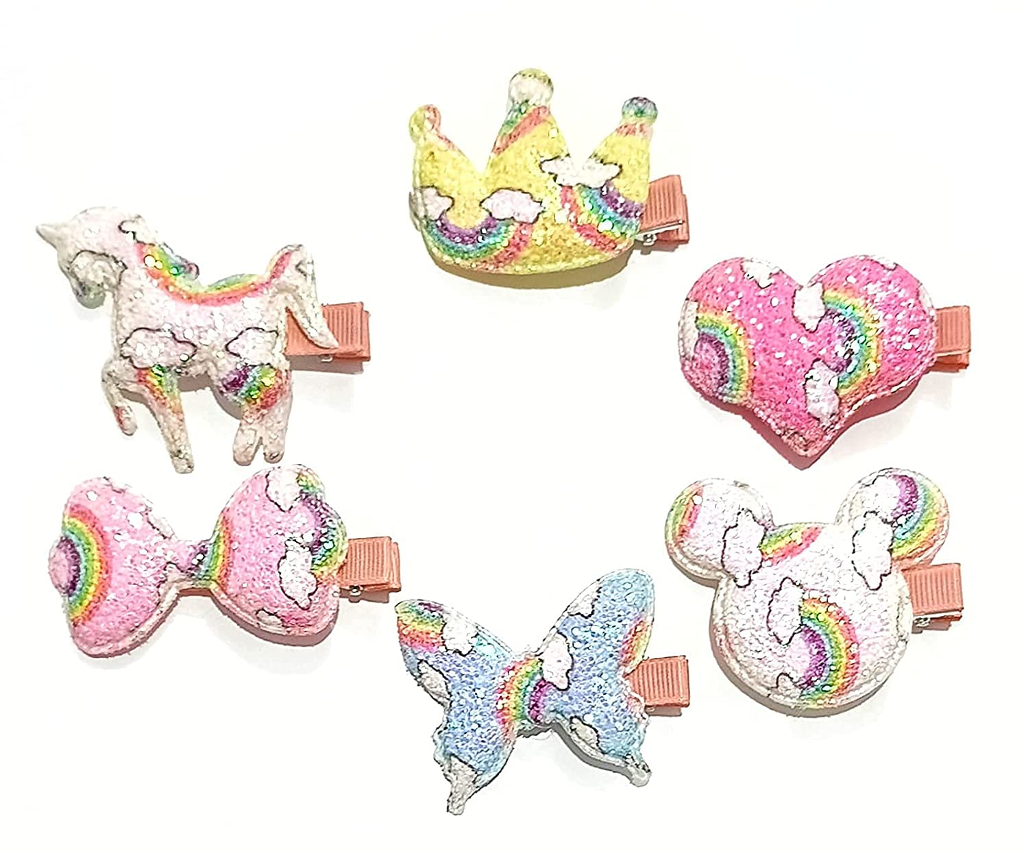 12-Piece Sequin Glitter Hair Clips Set - Bow Barrettes & Boutique Hair Pins for Kids, Girls & Toddlers - Baby Hair Accessories with Pink Gift Box - Perfect for Parties, School & Daily Styling
