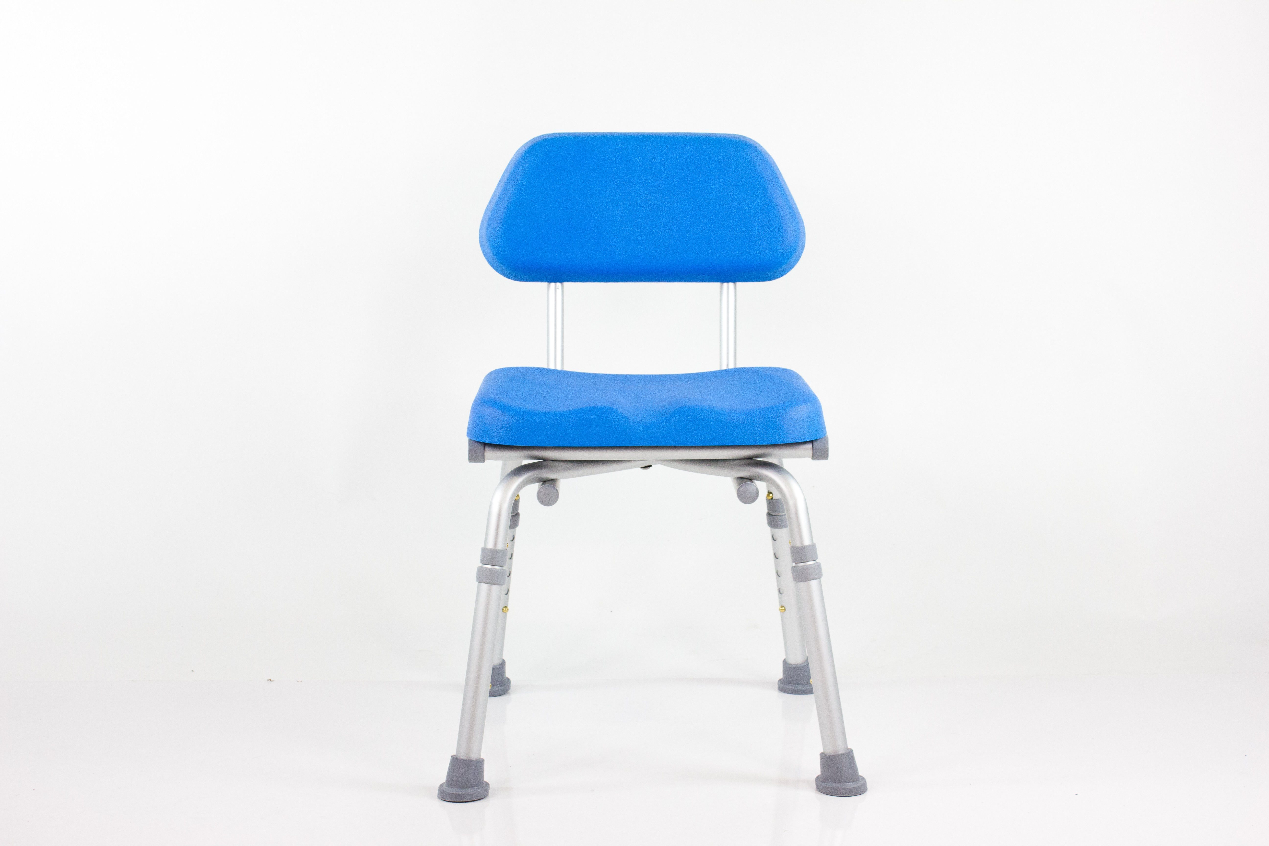 ComfortAble™ Deluxe Padded Bath Shower Chair with Armrests - Non-Slip & Adjustable Height for Elderly & Disabled Safety in Bathroom