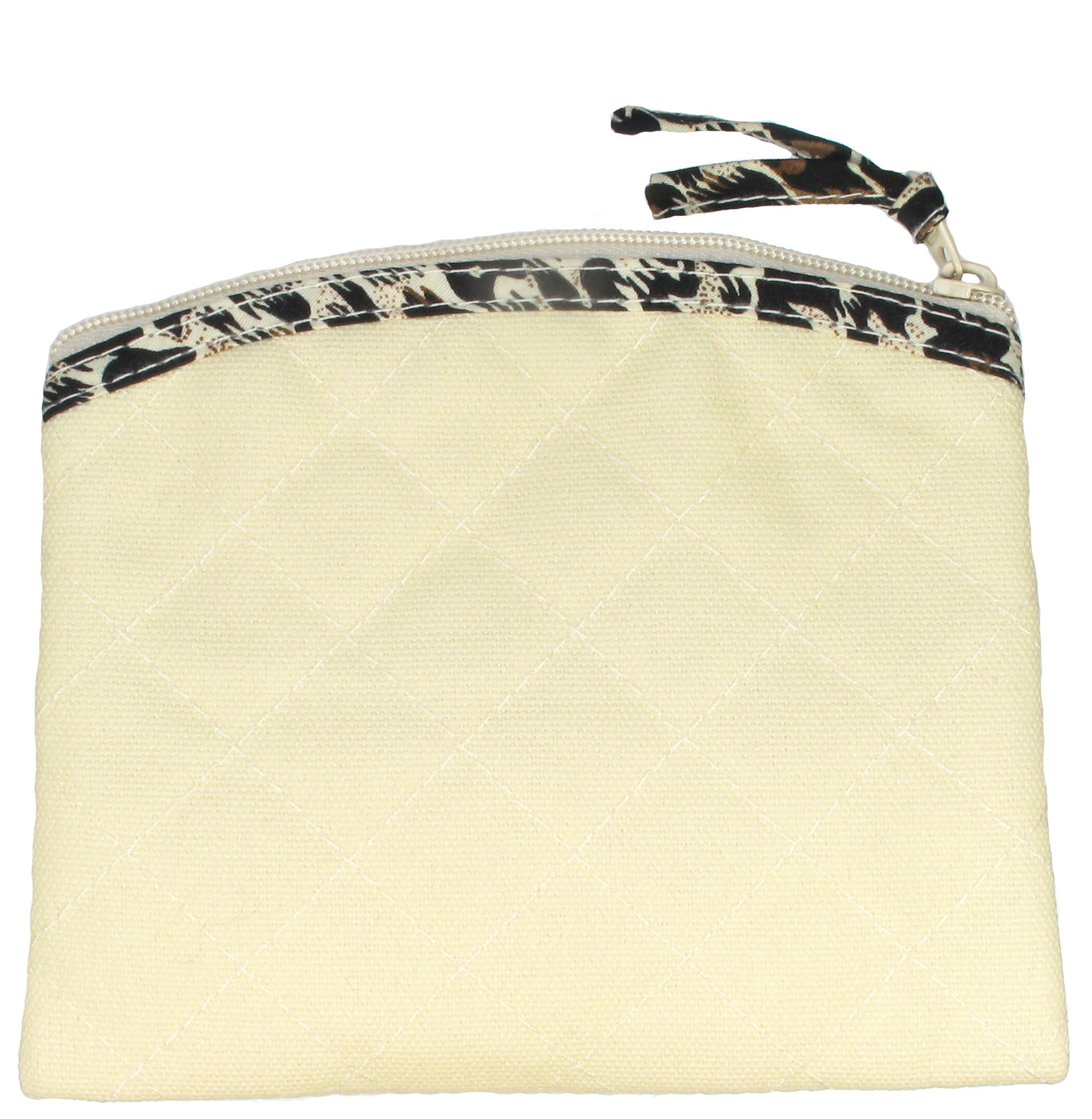 Canvas Coin Purse & Zipper Pouch with Tissue Pocket - Compact Wallet Organizer for Cash, Cards & Essentials | Perfect for Travel, Shopping & Daily Use