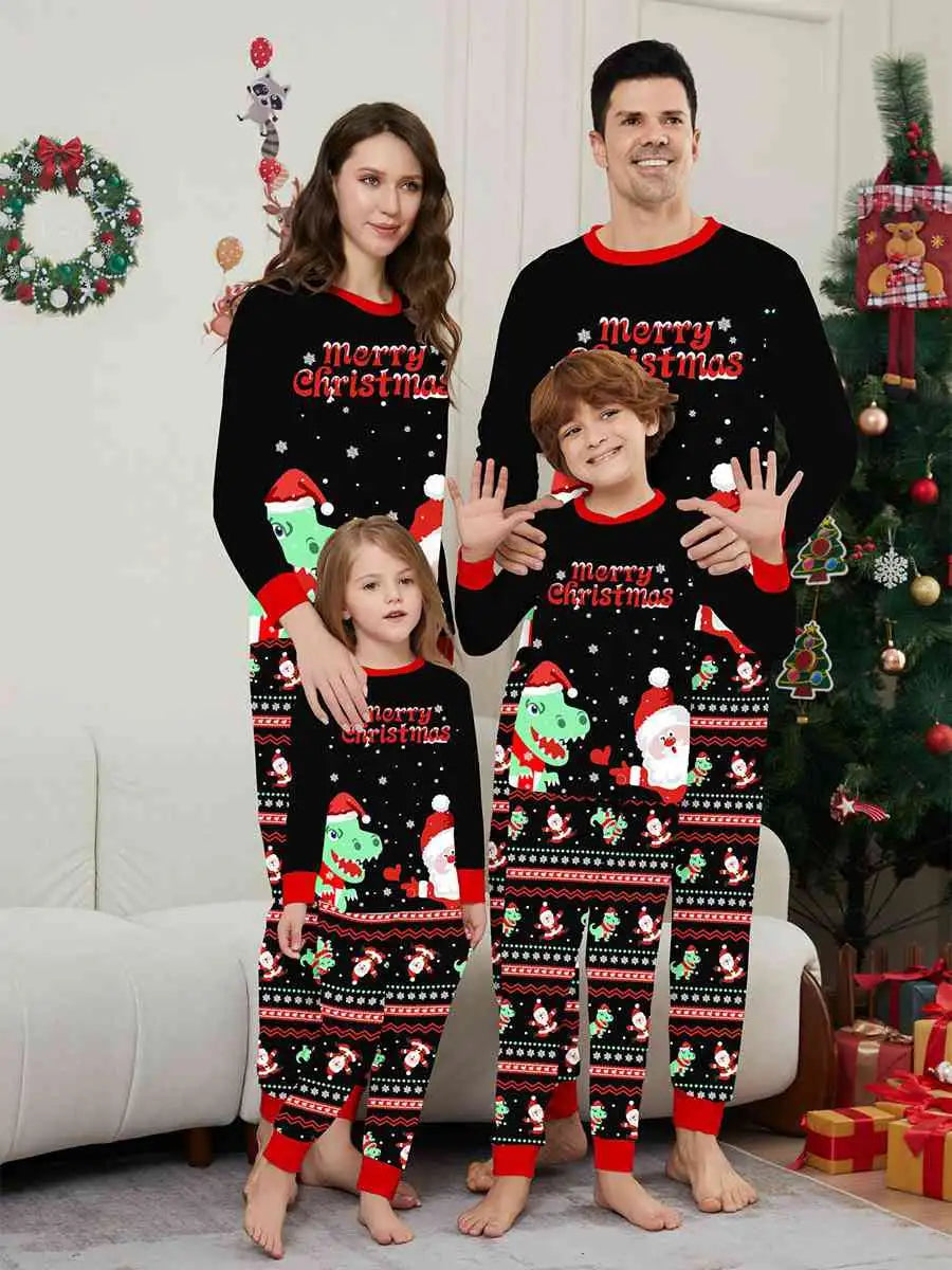 Dinosaur Christmas Matching Family Pajamas Set - Cozy Holiday PJS for Kids & Adults | Perfect for Family Photos & Christmas Morning