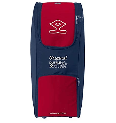 Shrey Star 2.0 Wheeled Cricket Duffle Bag - Large Sports Equipment Travel Bag for Cricket Gear Storage & Team Travel - Perfect for Cricket Matches, Training & Gym Use