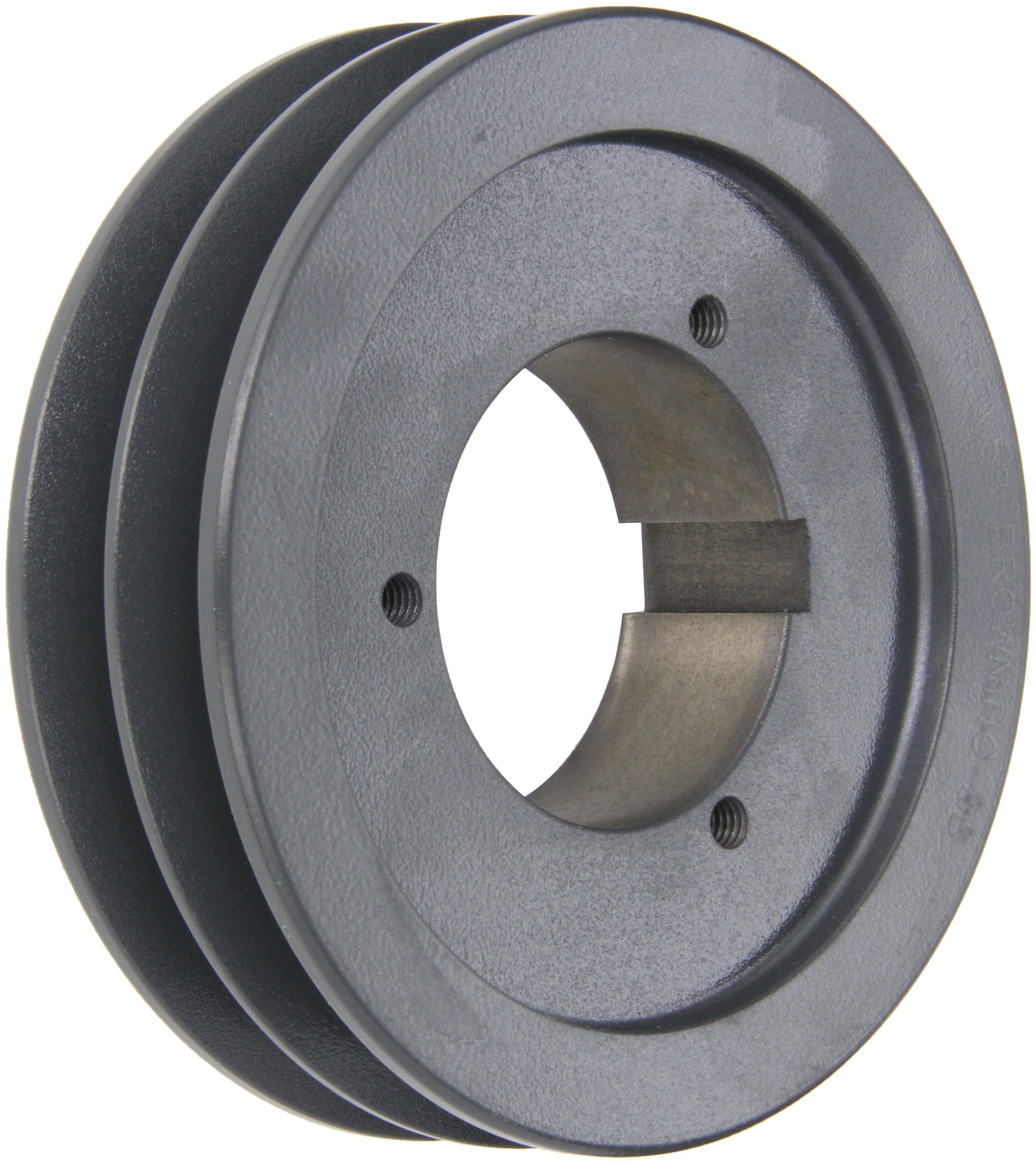 2B5V58 Split Taper Sheave - Cast Iron 2 Groove Pulley for A/B/5V Belts with B Bushing | Heavy-Duty Power Transmission for Industrial Machinery & Agricultural Equipment