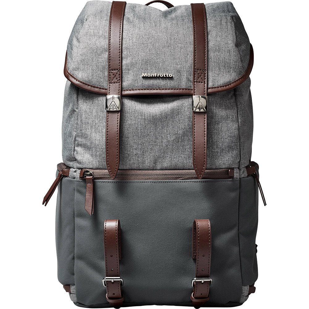 Manfrotto MB LF WN RP DSLR Camera Reporter Bag - Professional Windsor Grey Photography Backpack for Travel & Outdoor Shooting