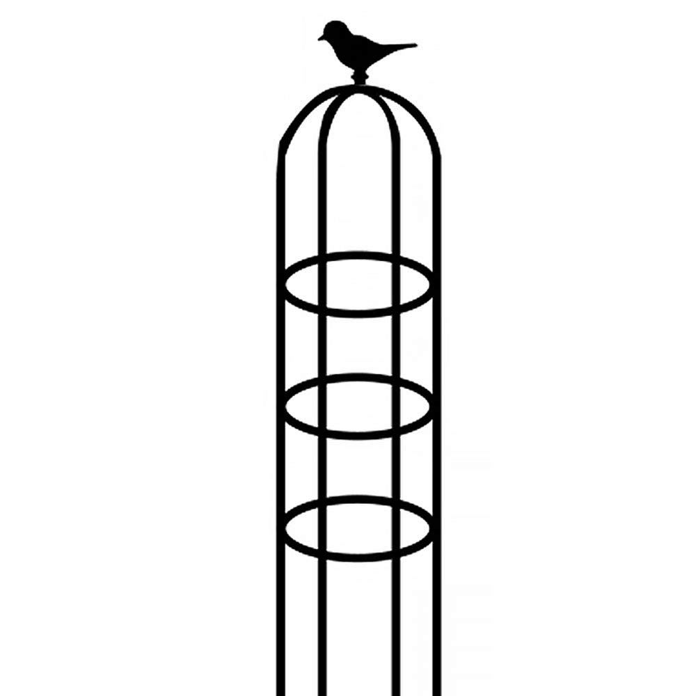 4 Leg Herbaceous Plant Supports - Garden Perennial Flower Plant Border Cage Frame Climbing Frame - Flower Stand Clematis Shelf Gardening Bracket - Black - Perfect for Supporting Climbing Flowers, Vines and Garden Plants