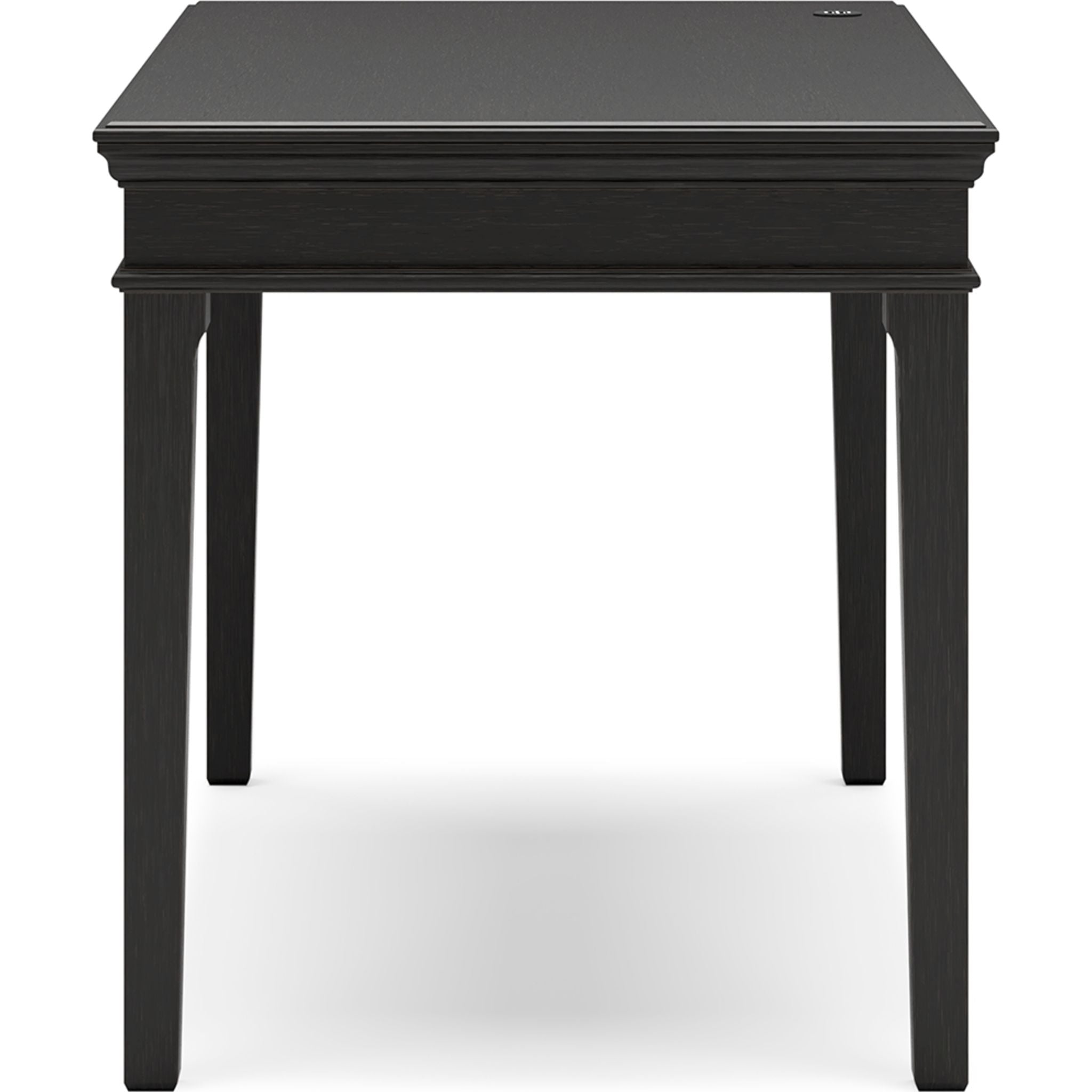 Beckincreek Black Office Desk - Modern Writing Desk for Home & Office Workspace, Study, and Computer Use