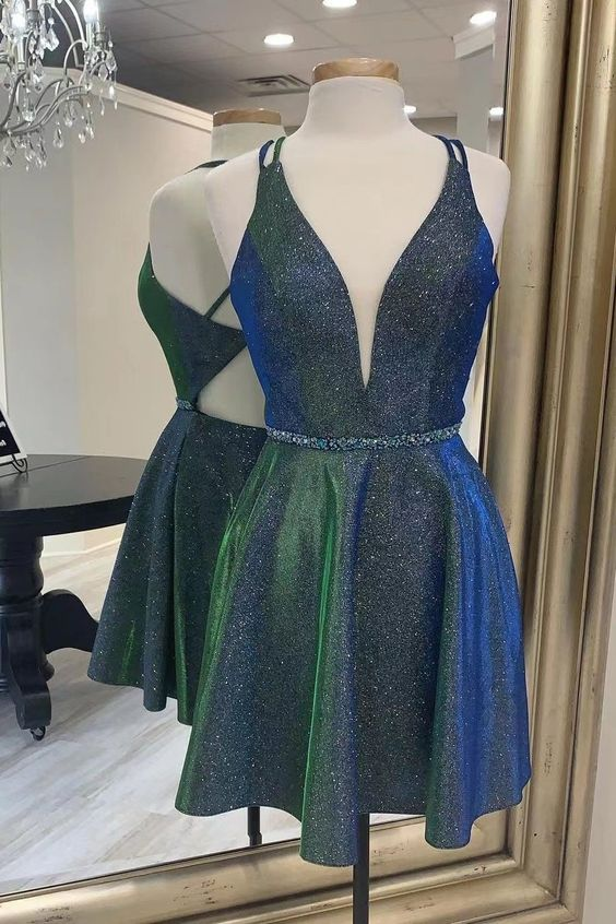 Elegant A-Line Sequin Homecoming Dress for Prom & Party - Shiny Formal Gown J3884 | Perfect for Dances, Galas & Special Occasions